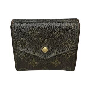 Louis Vuitton Vintage Monogram Canvas Double-Sided Snap Wallet